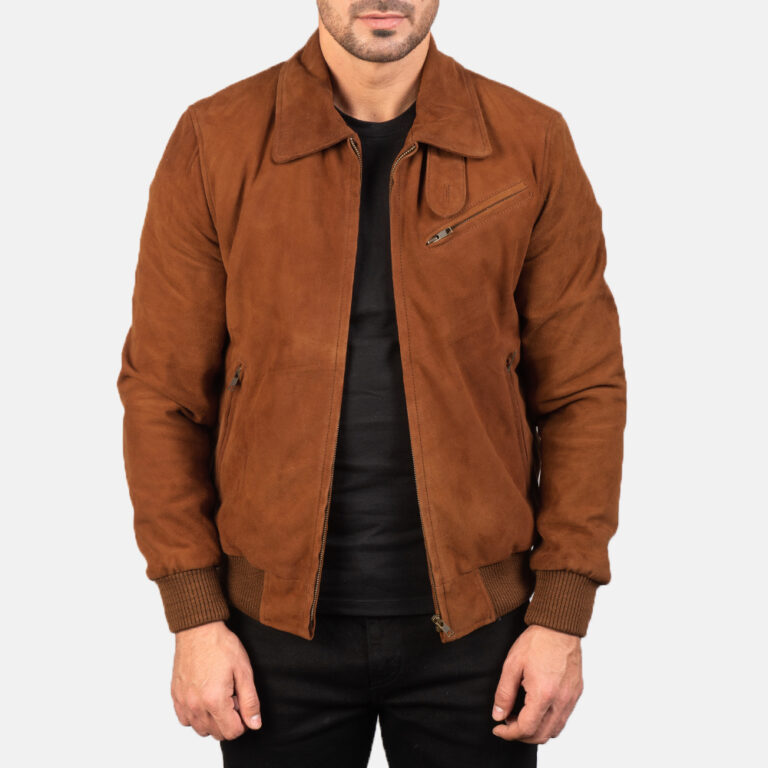 Mens Tomchi Tan Suede Leather Jacket7872-4-1577871460146